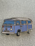 BLUE Campervan Enamel Pin Badge