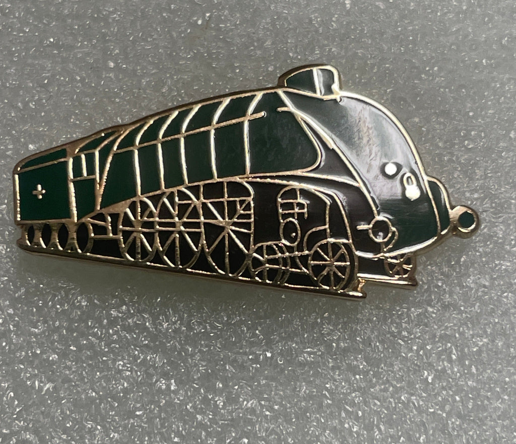 The Elizabethan train steam locomotive LNER pin badge