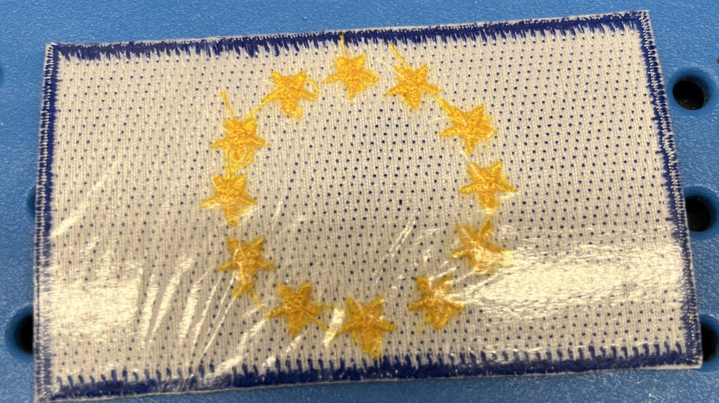 FLAG OF EUROPE IRON ON / SEW ON EMBROIDERED PATCH - NEW1