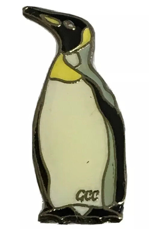 Small Peguin Butterfly clasp pin badge0