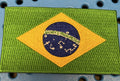 FLAG OF BRAZIL IRON ON / SEW ON EMBROIDERED PATCH - NEW0