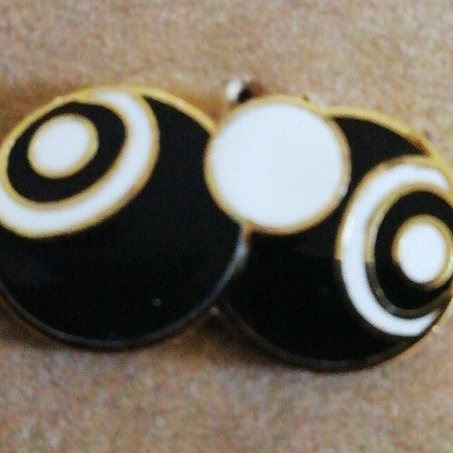2 BOWLING BALLS AND A JACK ENAMEL PIN BADGE - NEW0