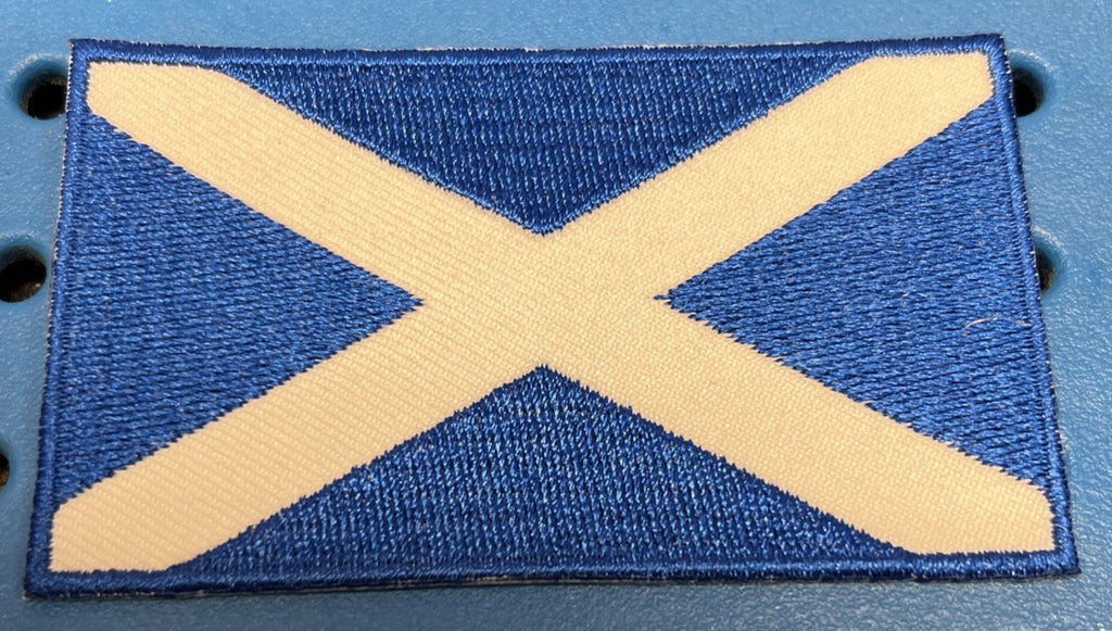 FLAG OF SCOTLAND IRON ON / SEW ON EMBROIDERED PATCH - NEW0