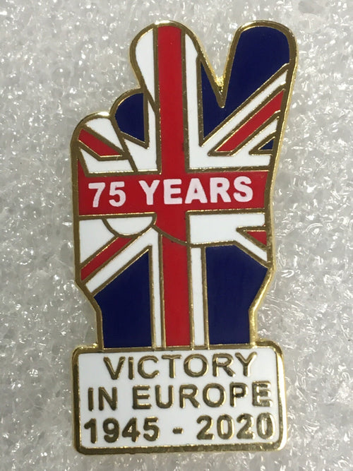75 years Victory in Europe pin badge 0