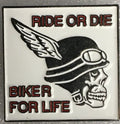New Biker pin badge RIDE OR DIE BIKER FOR LIFE0