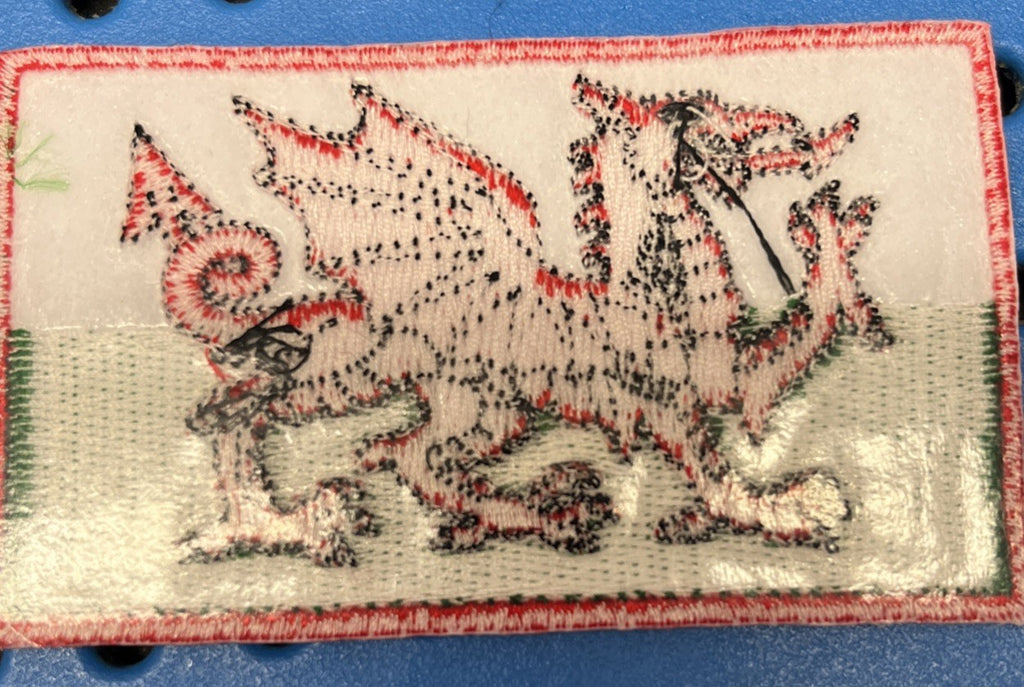 FLAG OF WALES - WELSH FLAG IRON ON / SEW ON EMBROIDERED PATCH - NEW1