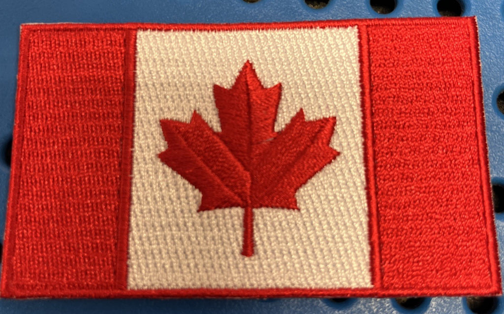 FLAG OF CANADA IRON ON / SEW ON EMBROIDERED PATCH - NEW0