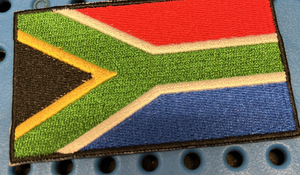 FLAG OF SOUTH AFRICA IRON ON / SEW ON EMBROIDERED PATCH - NEW0