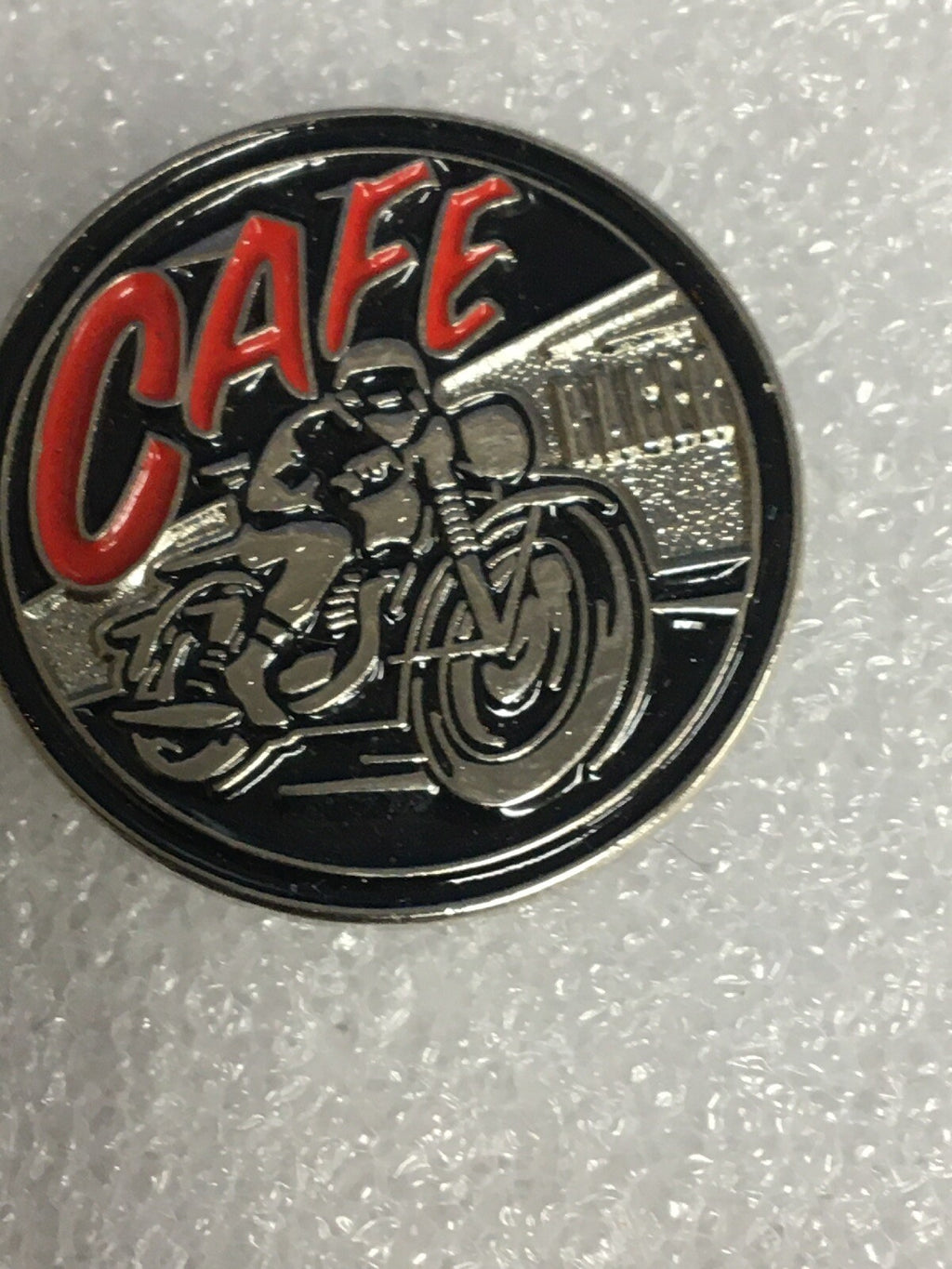 New Biker pin badge CAFE RACER0