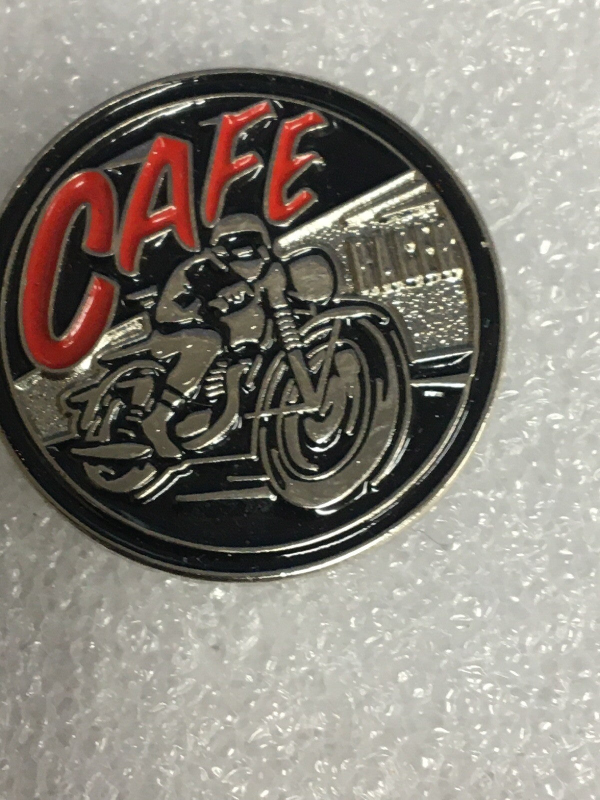 New Biker pin badge CAFE RACER0