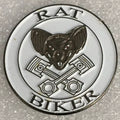 New Biker pin badge RAT BIKER0
