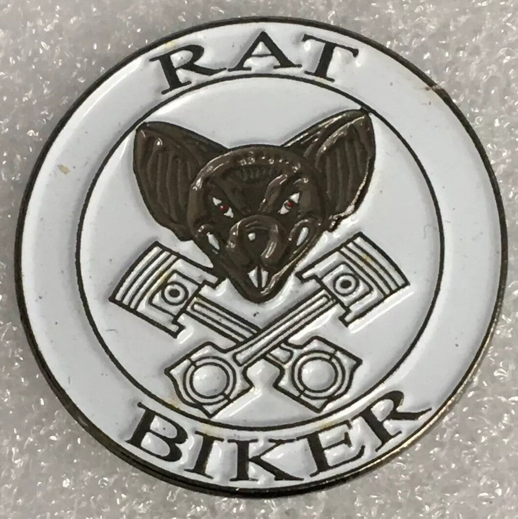 New Biker pin badge RAT BIKER0