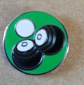 BOWLS BALL ENAMEL PIN BADGE - NEW0