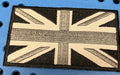 FLAG OF BLACK UNION JACK (UK )IRON ON / SEW ON EMBROIDERED PATCH - NEW0