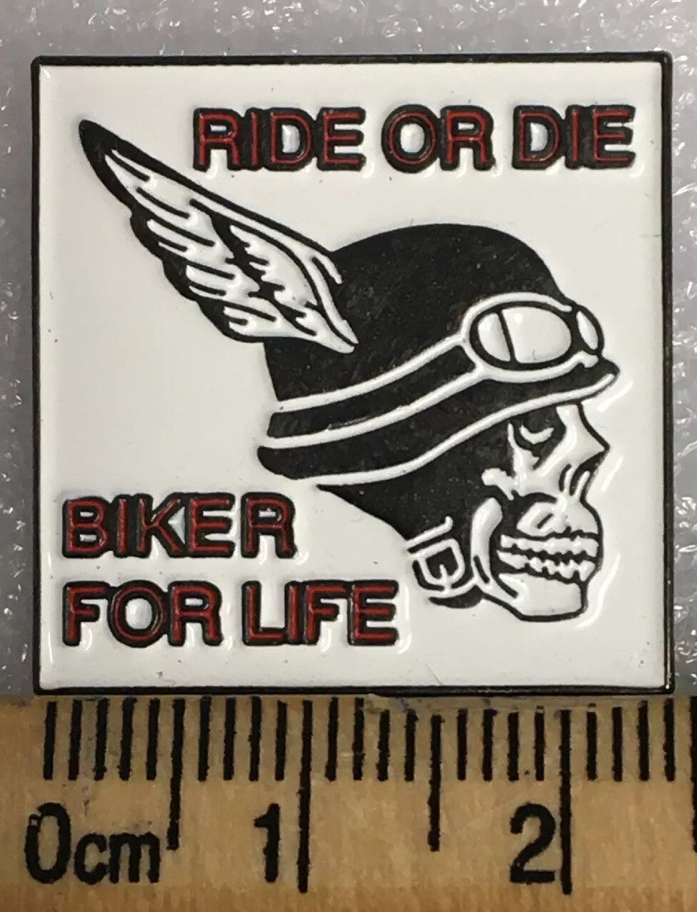 New Biker pin badge RIDE OR DIE BIKER FOR LIFE1