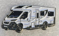 Camper, Motorhome, Motor caravan Pin Badge NOT VW!!0