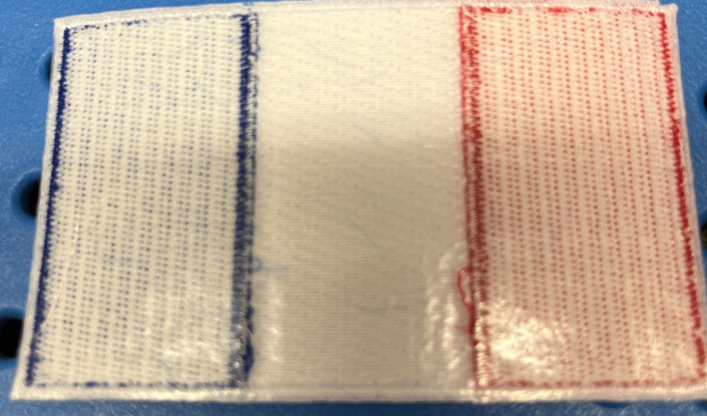 FLAG OF FRANCE IRON ON / SEW ON EMBROIDERED PATCH - NEW1