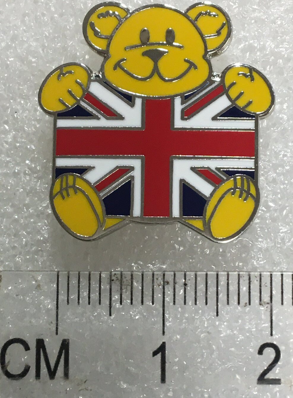 Patriotic Teddy with a Union Flag pin badge 1