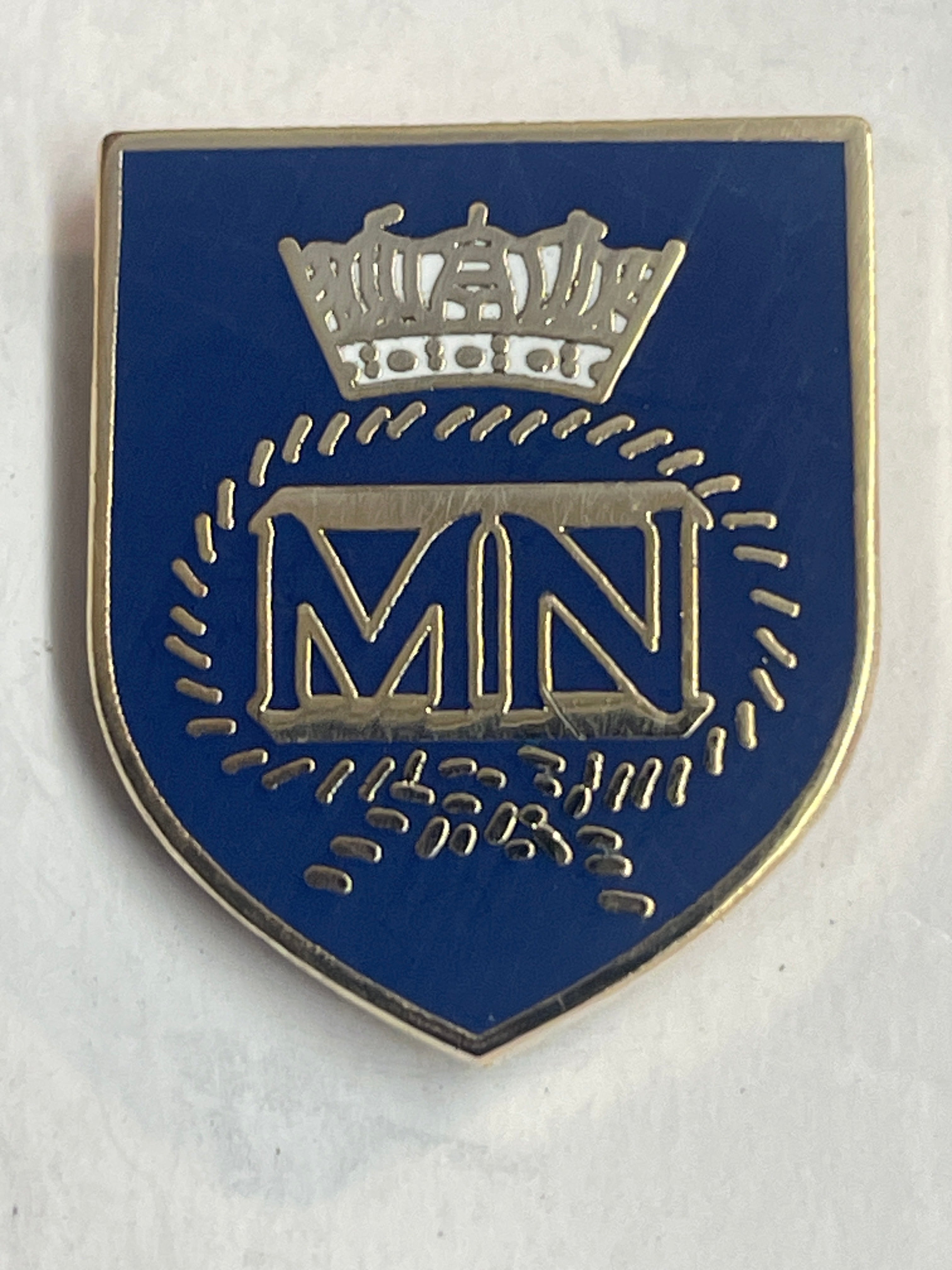 Merchant Navy Crest Hard Enamel Lapel Pin Badge
