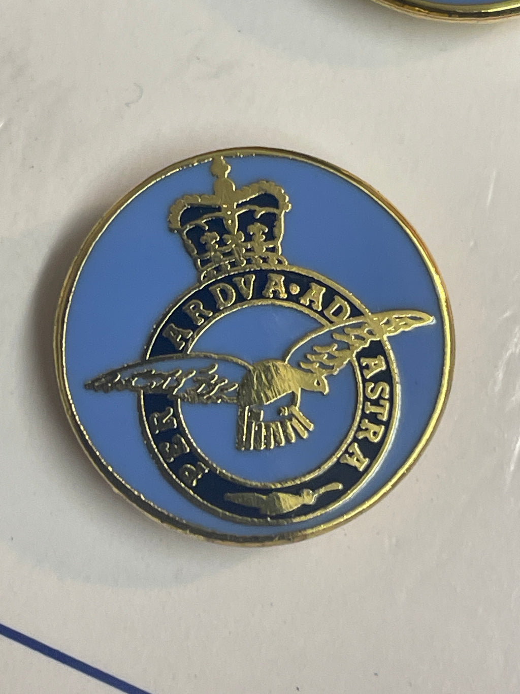 Royal Air Force RAF Crest shield shaped Hard Enamel Pin Badge