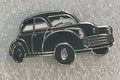 Black Morris Minor Enamel Pin Badge