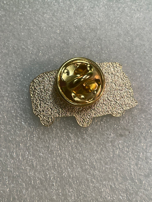 BLUE Campervan Enamel Pin Badge