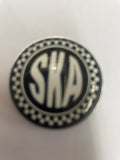 Ska Checkerboard Round Soft Enamel Pin Badge