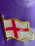 Waving England Flag Pin Badge (Cross of St. George)