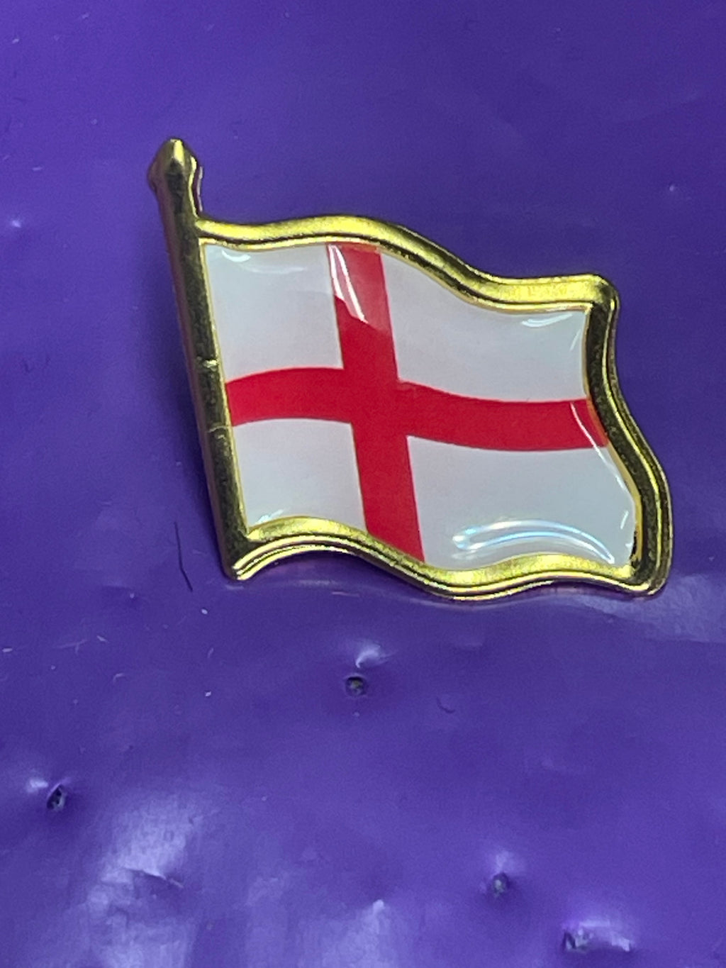 Waving England Flag Pin Badge (Cross of St. George)