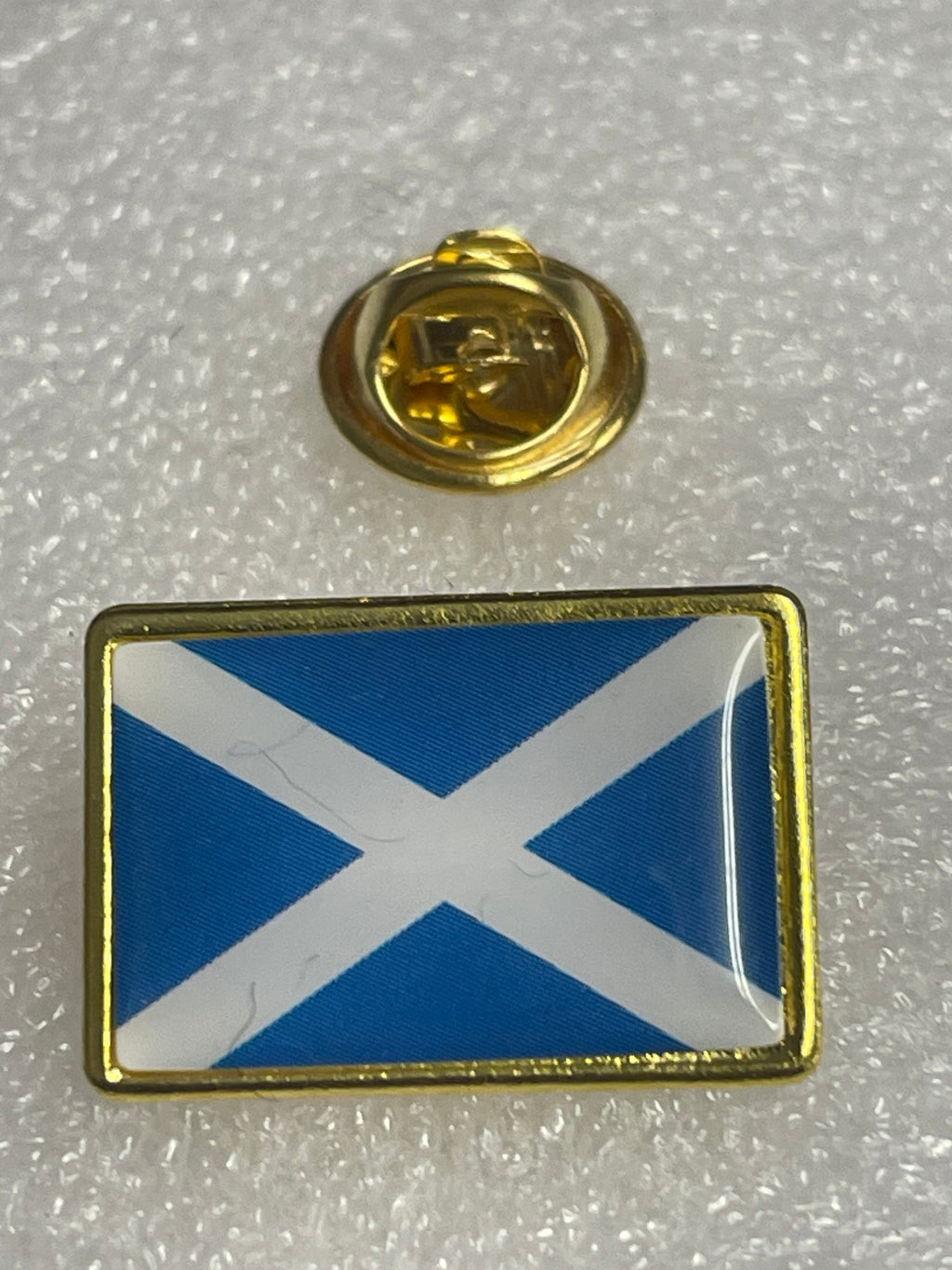 Scottish flag,cross of St. Andrew or Saltire pin badge
