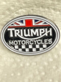 Triumph and Union Flag Pin Badge